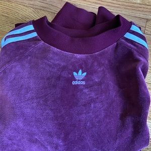 ADIDAS velvet crew neck